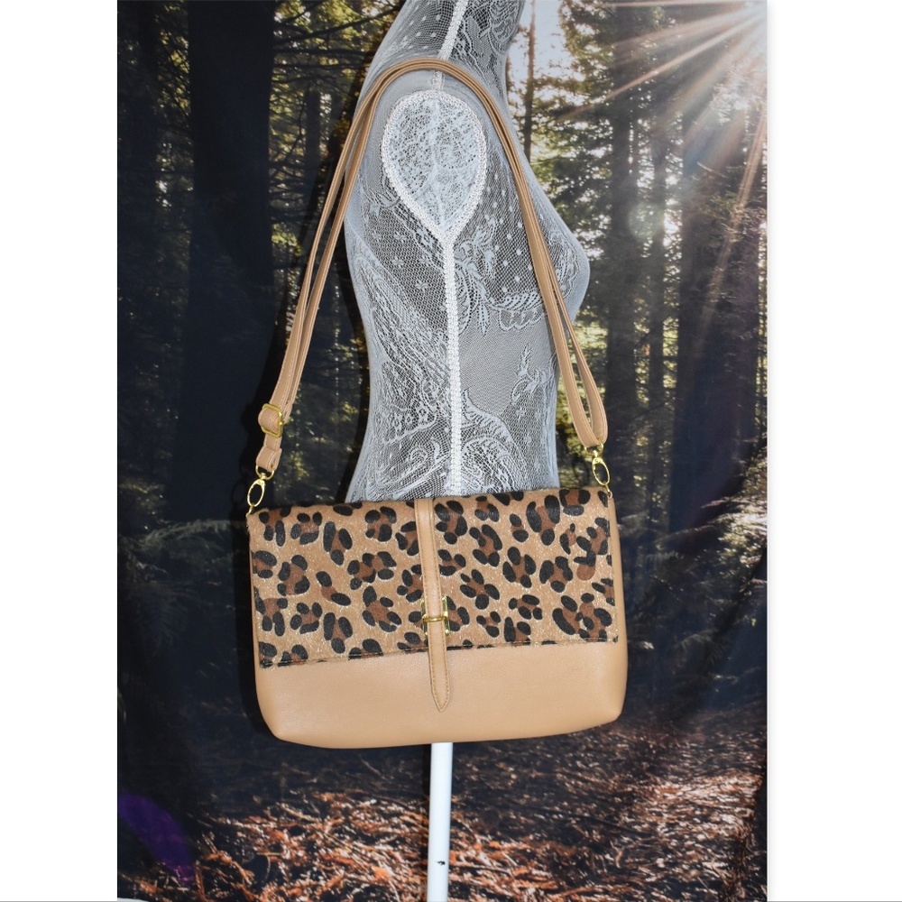 Leopard Messenger Bag